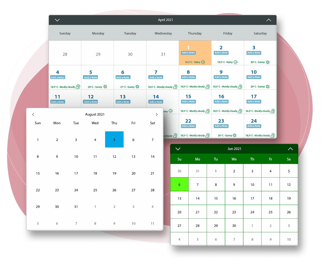 Calendar Control for WPF Applications ComponentOne