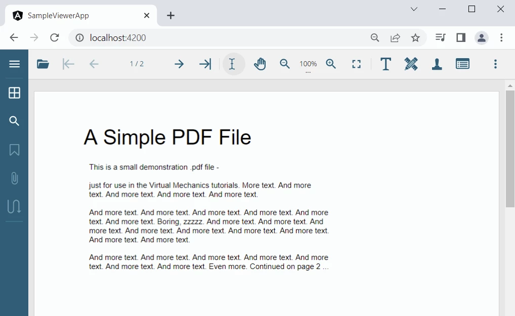 Simple PDF File