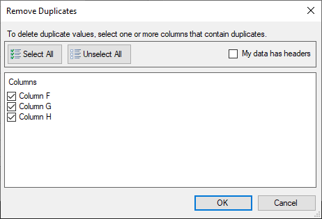 Remove Duplicates Excel/XLSX C#