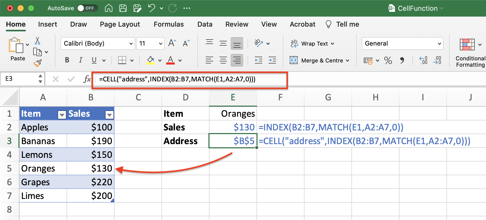 Cell Function using GrapeCity Documents for Excel Java v5.1