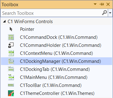 WinForms controls added to Toolbox