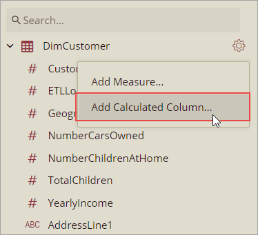 Add Calculated Column in Cached Model