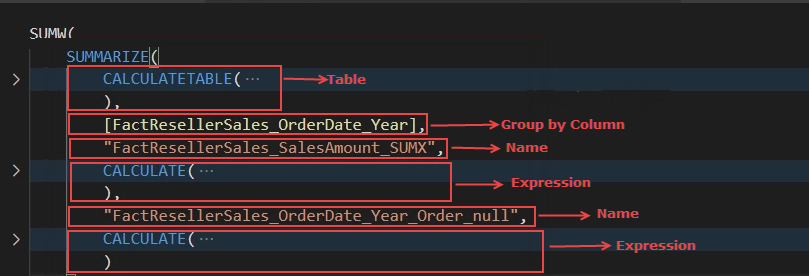 Parameter Table  