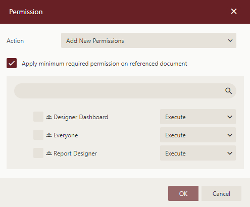 Editing Report Template Permissions on Admin Portal
