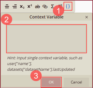 Rich Text - Insert Variable