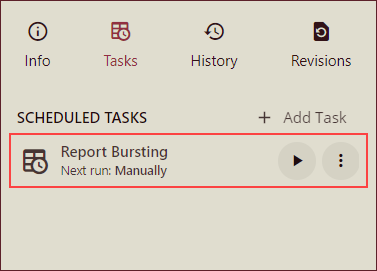 Report Bursting - Scheduled Task
