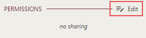 Specify the sharing permissions for the document