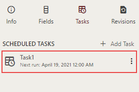 List of scheduled tasks