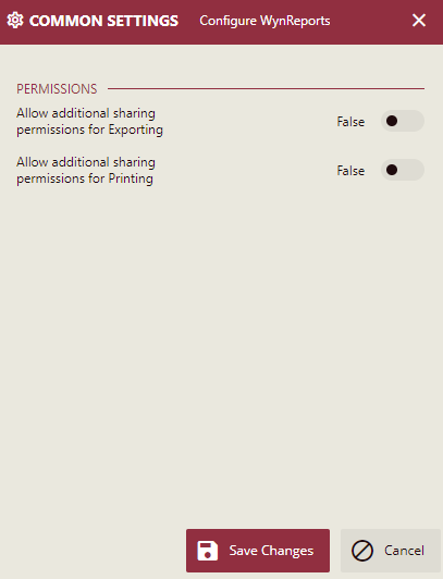 Common settings on Admin Portal