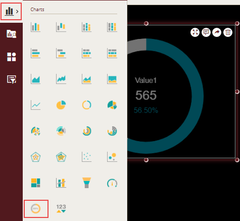 Adding a scenario from the Dashboard Toolbox