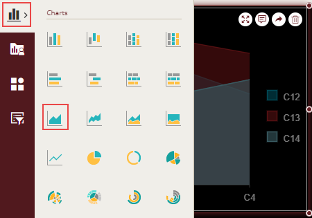 Adding a chart scenario from the Dashboard Toolbox