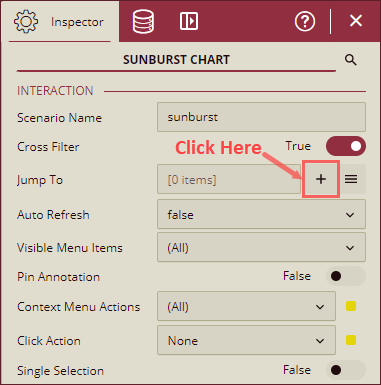 Jump To - Navigate to Interaction section of Inspector Panel