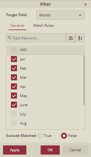 Selecting the attribute values