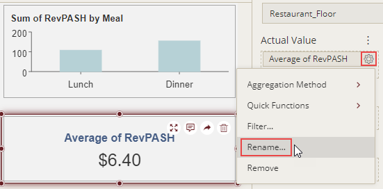 Renaming the attribute in the scenario