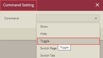 Select Toggle Command
