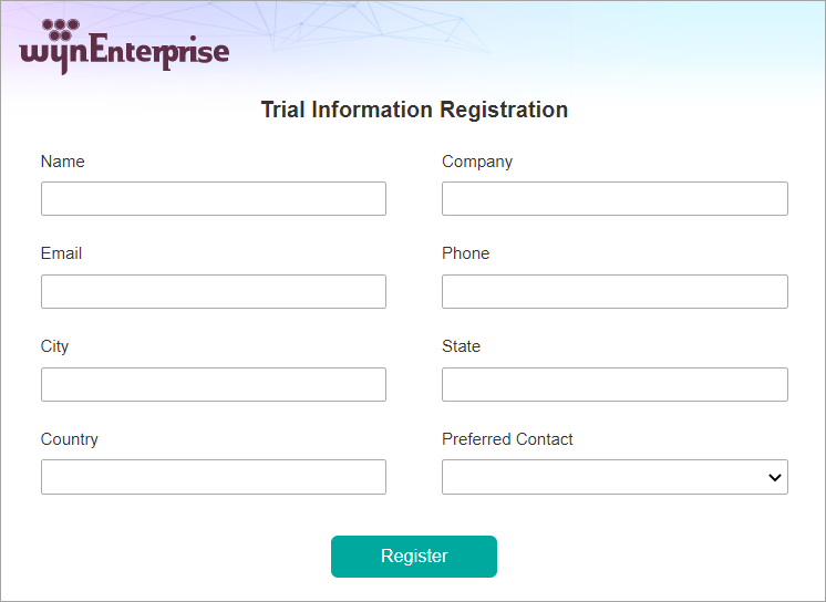 Trial Registration Form