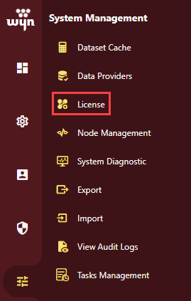 Wyn Enterprise System Management setting