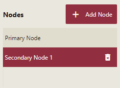 Uninstall or remove the secondary node using the Nodes Management interface