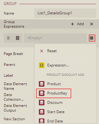 Adding Group Expressions