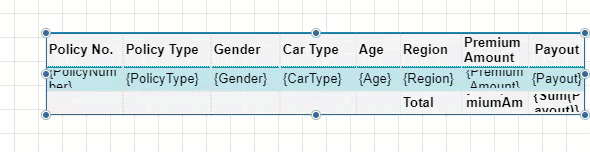 Adding rows in a table using the row handler