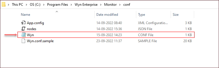 Wyn Configuration File
